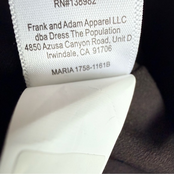 Dress the Population Black Sequin Lace Fit & Flare Midi Dress Size Medium - Picture 11 of 16